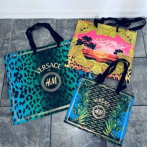 COPY - 3 Versace for H&M Shopping Bags Bundle Lot Large Medium Small Collection…